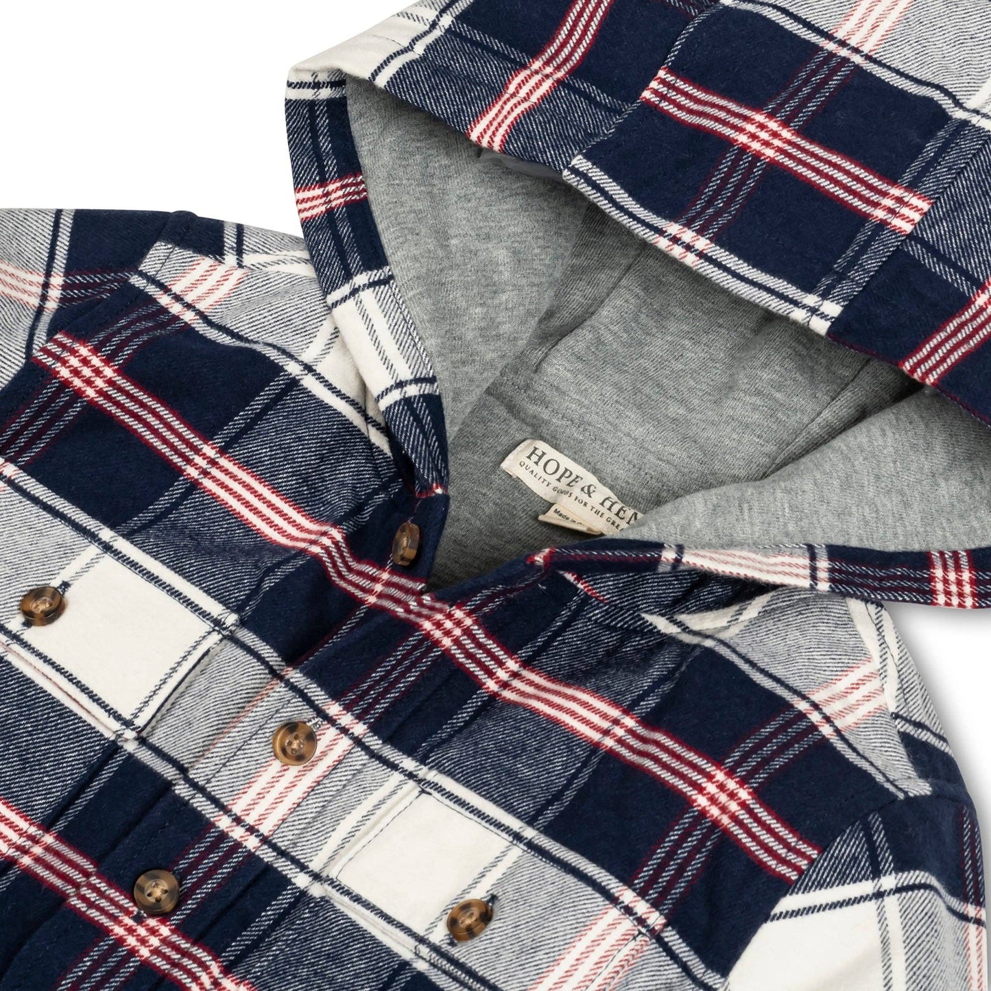 Hooded Flannel Shirt Jacket | Hope & Henry