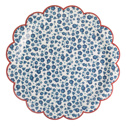 Blue Ditsy Floral Paper Plate | My Mind's Eye