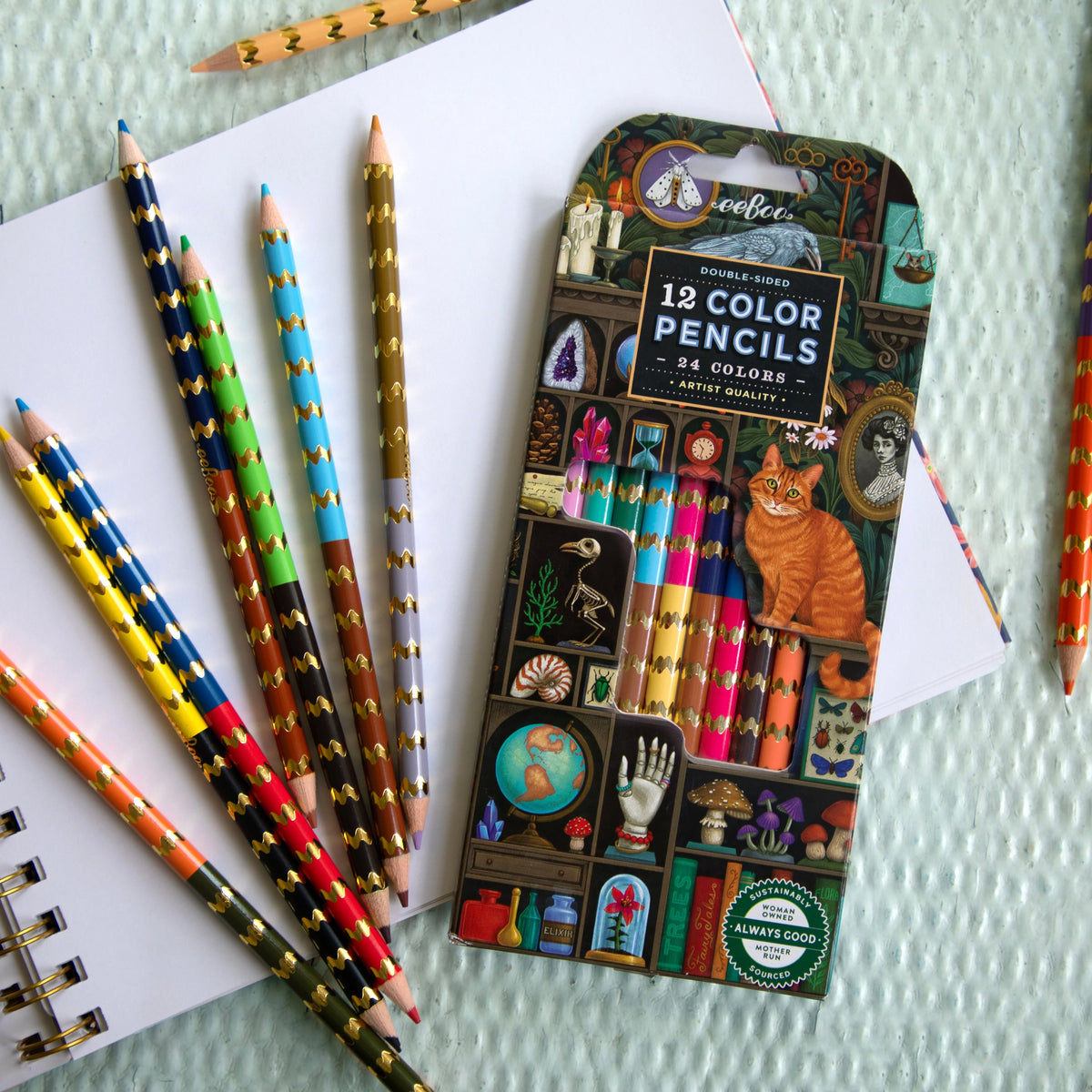 Alchemist's Cabinet Double Sided Pencils | Eeboo