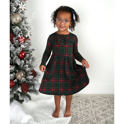 Kane Tartan Bamboo Dress | Gigi & Max