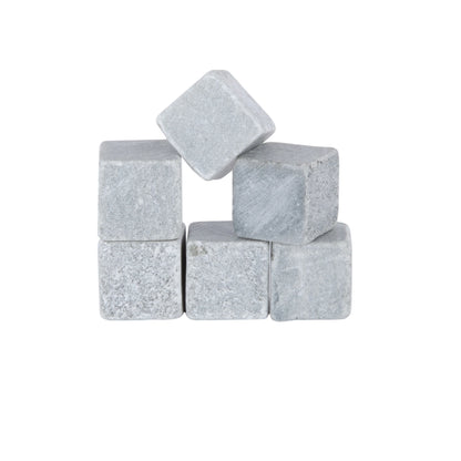 Glacier Rocks Soapstone Cube Set of 6 | Viski