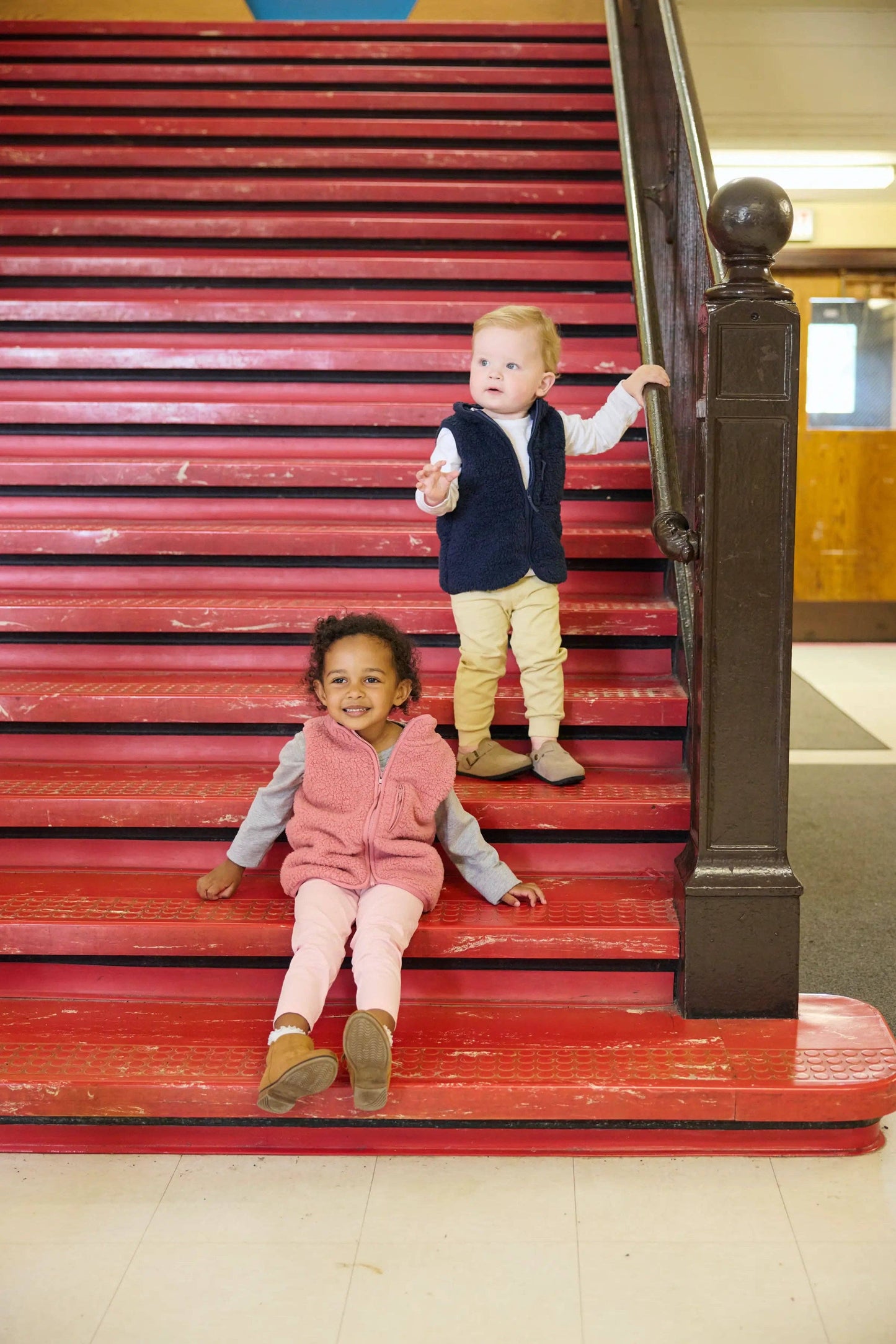 Navy Sherpa Vest | Monica + Andy