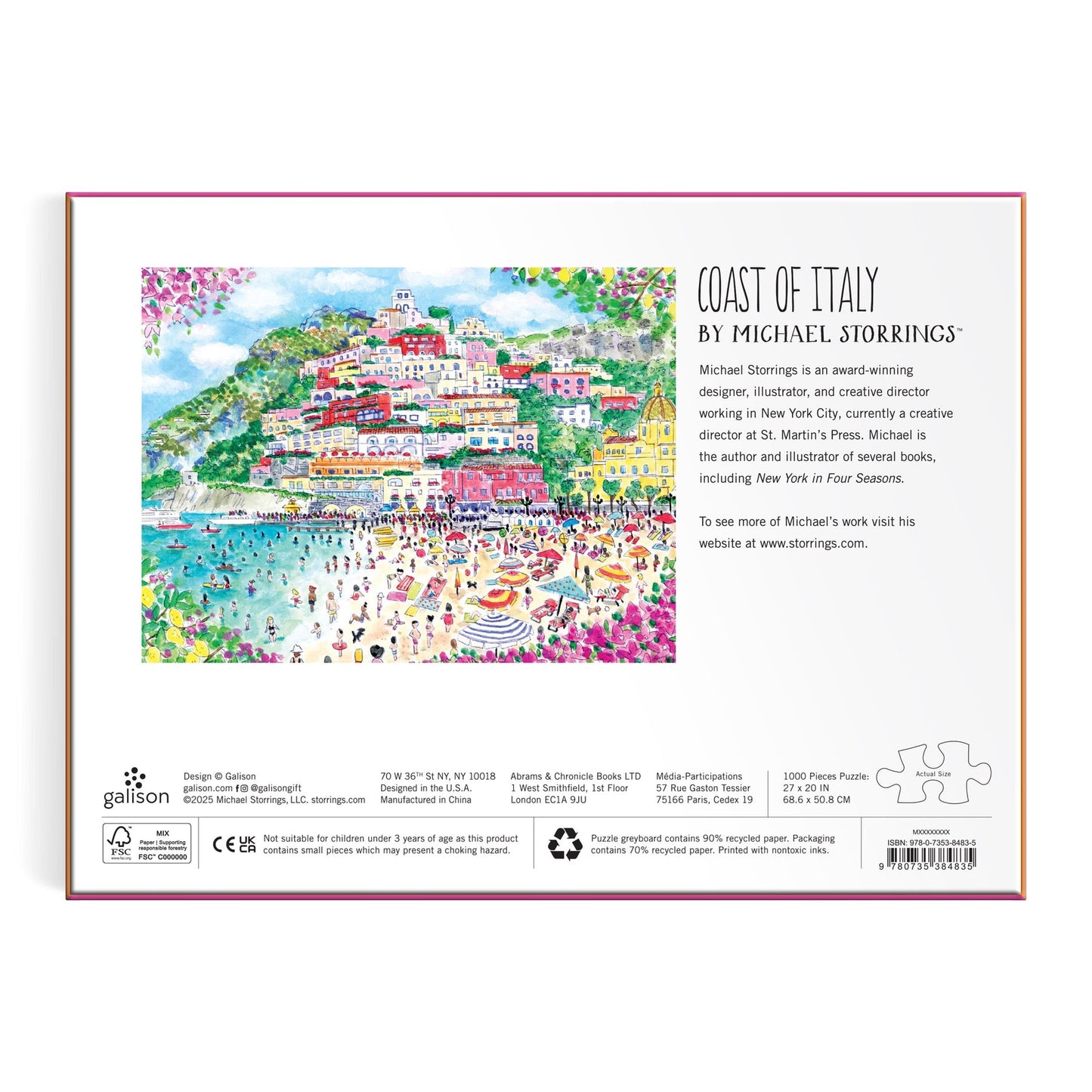 Coast of Italy 1000 pc Puzzle | Michael Storrings