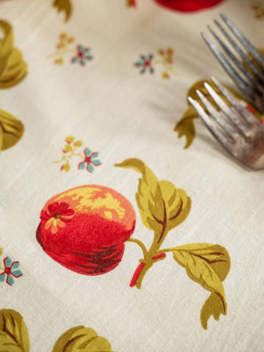 Ecru Apple Tablecloth | April Cornell