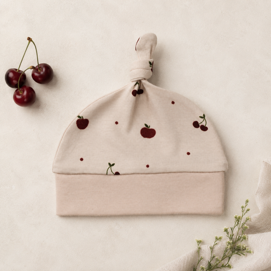 Cherry Apple Organic Knotted Hat | L'ovedbaby