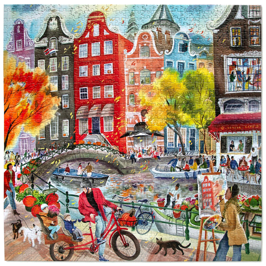 Artists in Amsterdam Puzzle (1000pc| Eeboo