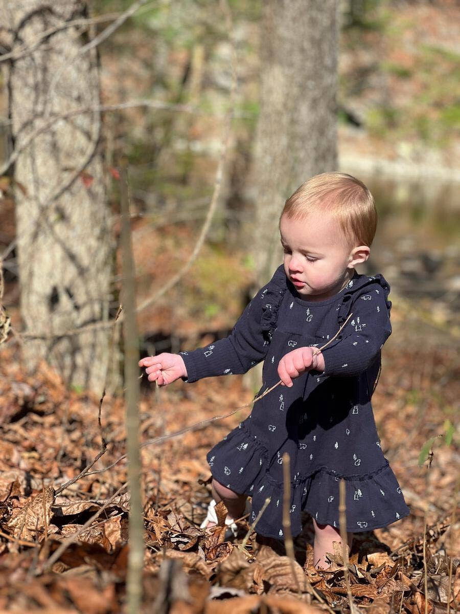 Navy Bears Aswen Dress | Ettie + H