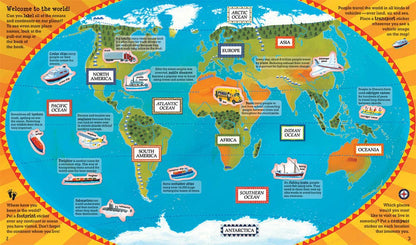 World Atlas Sticker Book | Barefoot Books