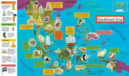 World Atlas Sticker Book | Barefoot Books