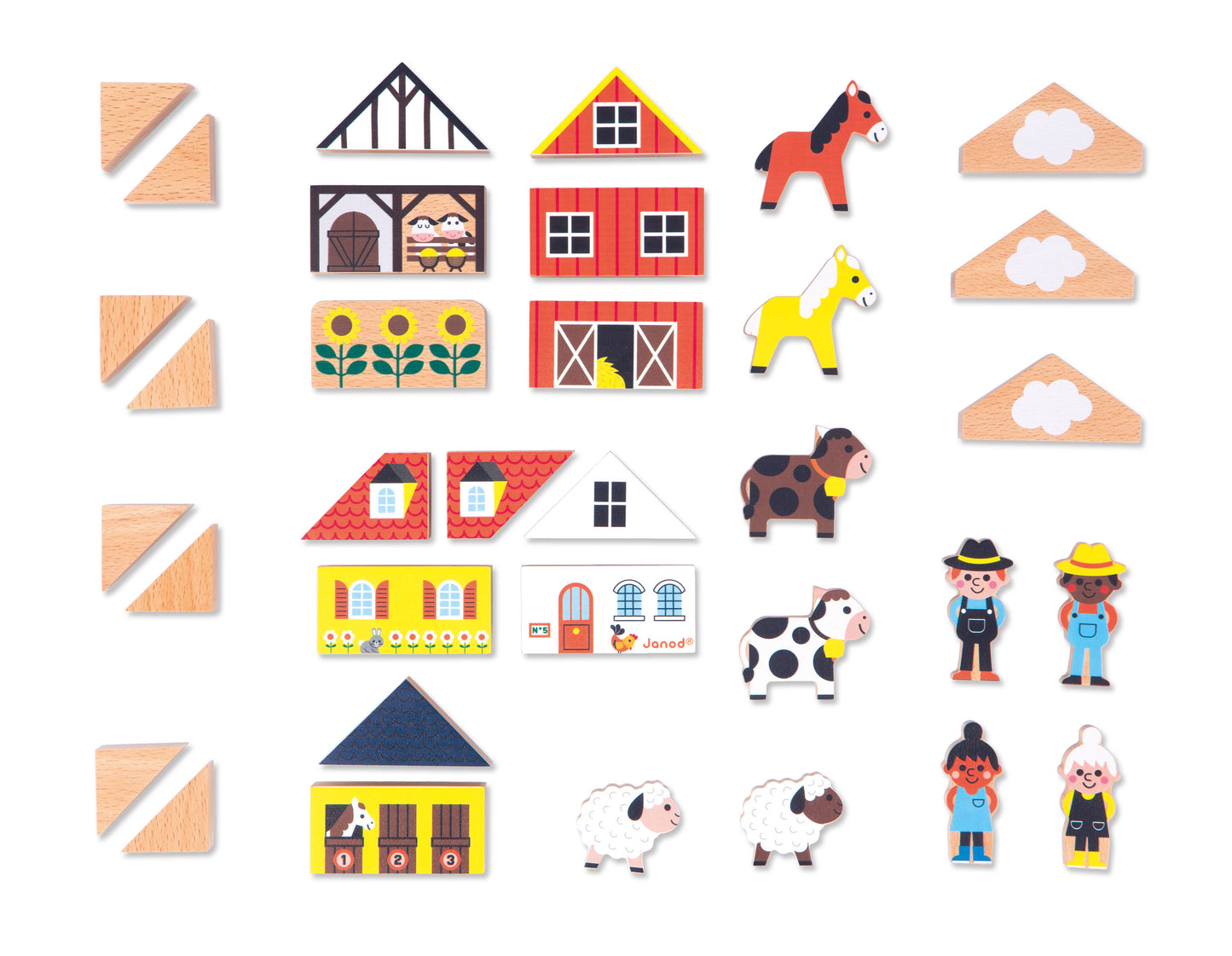 Crossroads Countryside Building Blocks | Janod