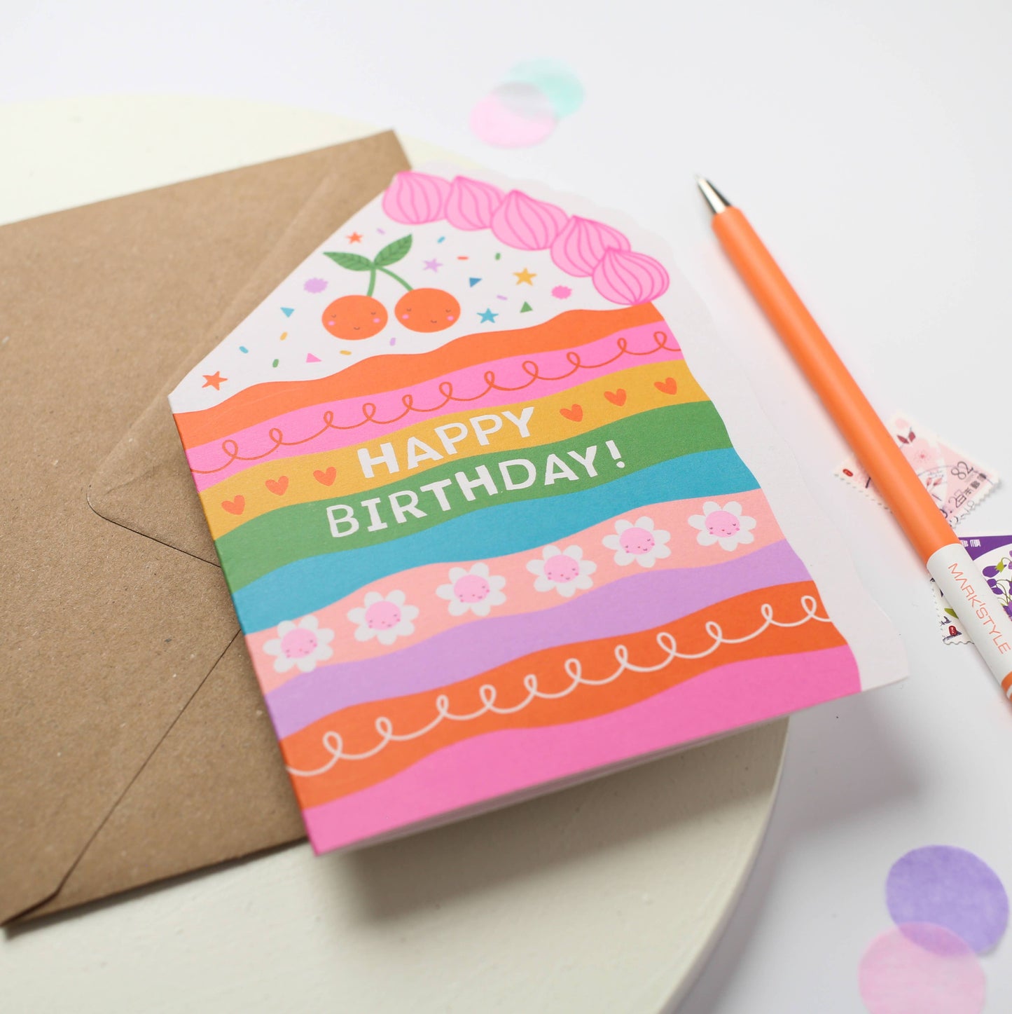 Cake Die Cut Birthday Card | Mifkins