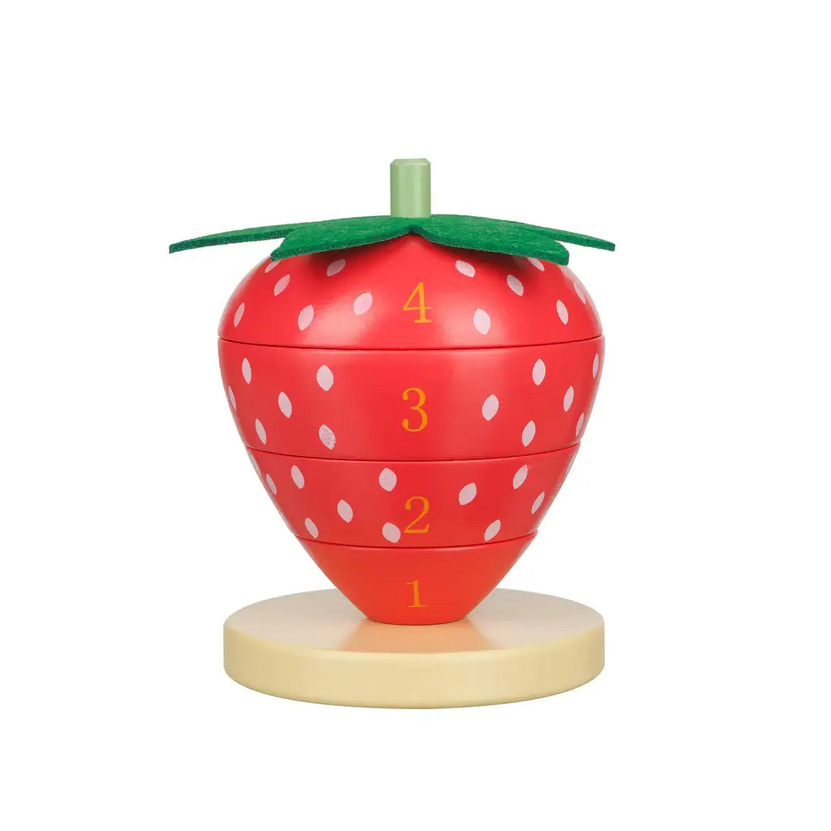 Strawberry Stacking Ring (FSC®) | Orange Tree Toys