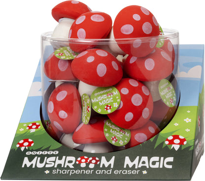 Mushroom Magic Sharpener+Eraser | Snifty