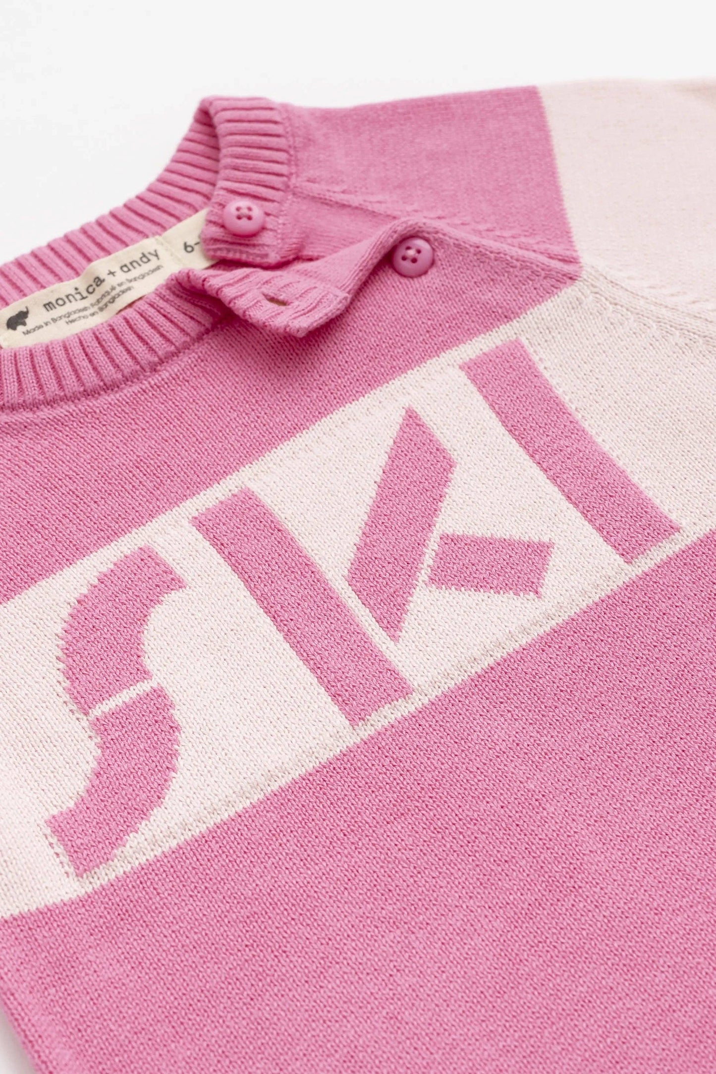 Pink Ski Sweater Romper | Monica + Andy