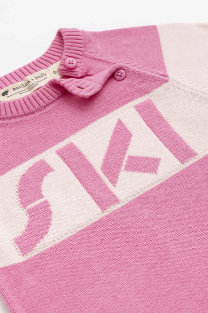 Pink Ski Sweater Romper | Monica + Andy