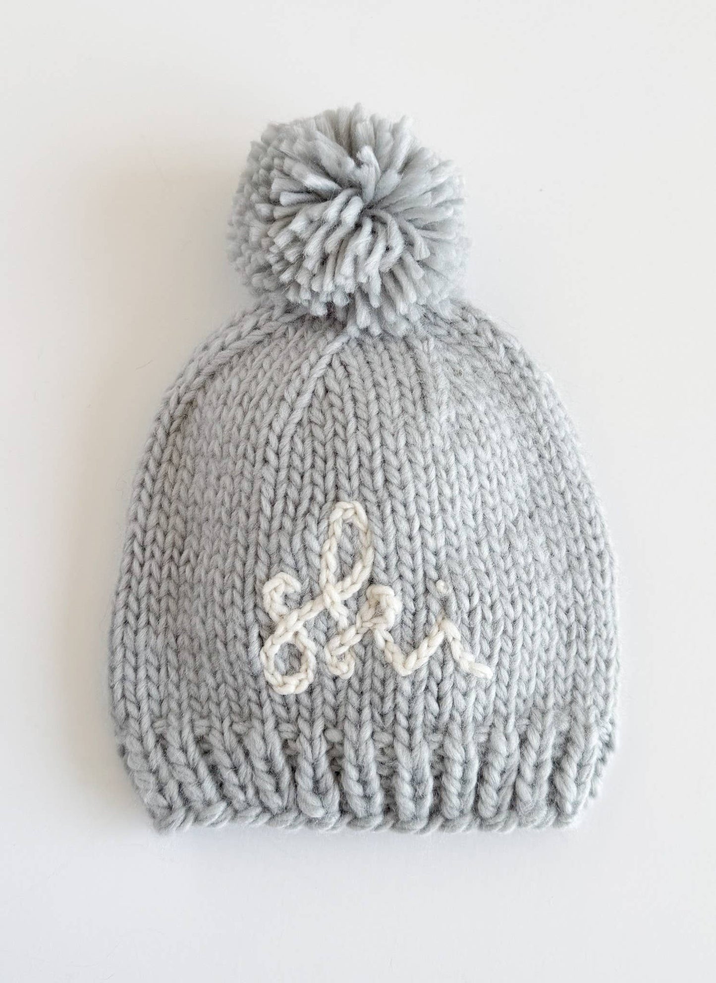 Grey Pom Ski Hat | Figgy Friends