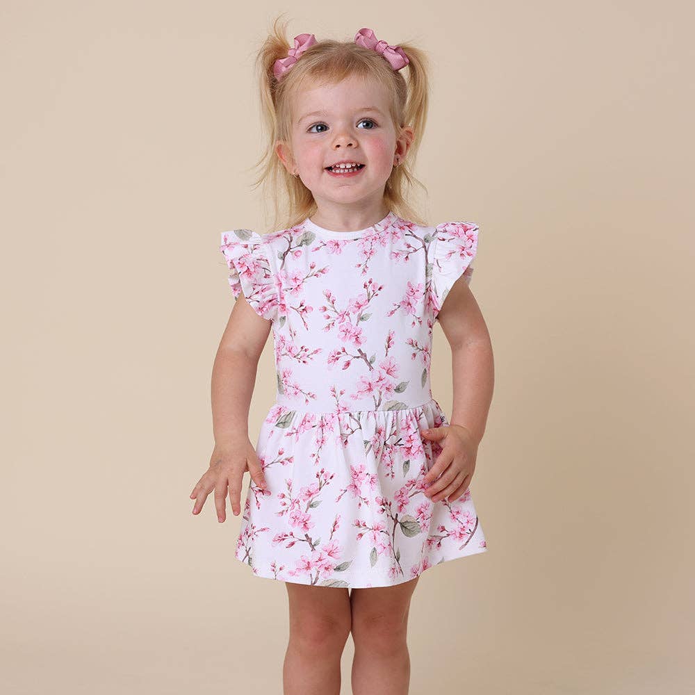 Cherry Blossom Organic Dress | Snuggle Hunny