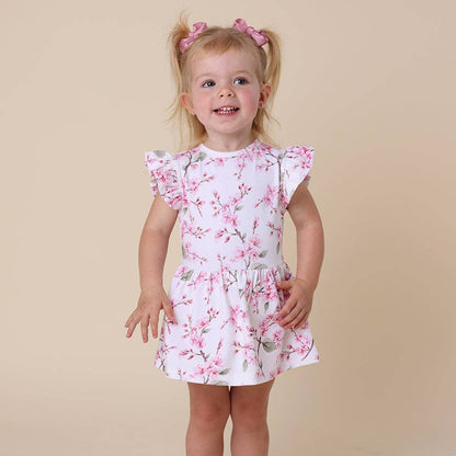 Cherry Blossom Organic Dress | Snuggle Hunny
