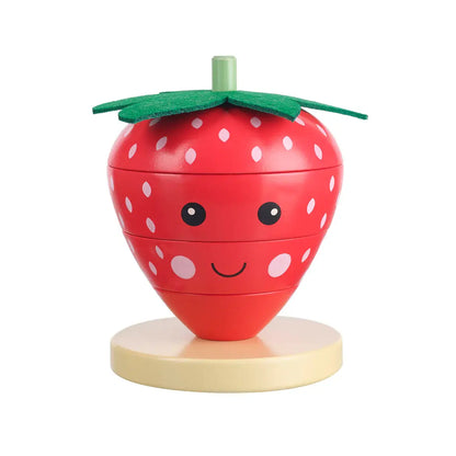 Strawberry Stacking Ring (FSC®) | Orange Tree Toys