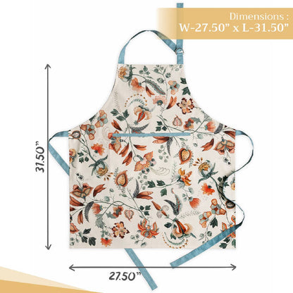 Dalida Cotton Apron | Maison d'Hermine