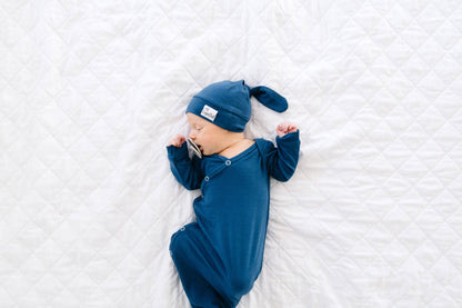 River Newborn Knotted Gown | Copper Pearl