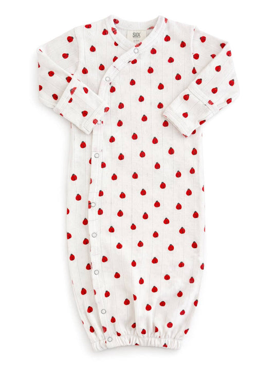 Ladybug Organic Pointelle Gown | Siix Collection