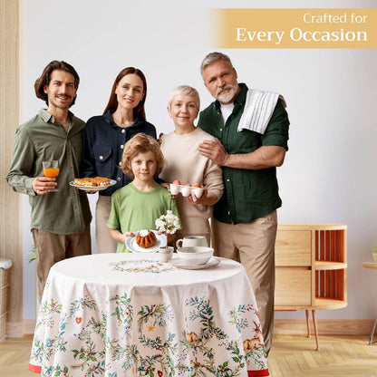 Holly Time Cotton Tablecloth (Various Sizes) | Maison d'Hermine
