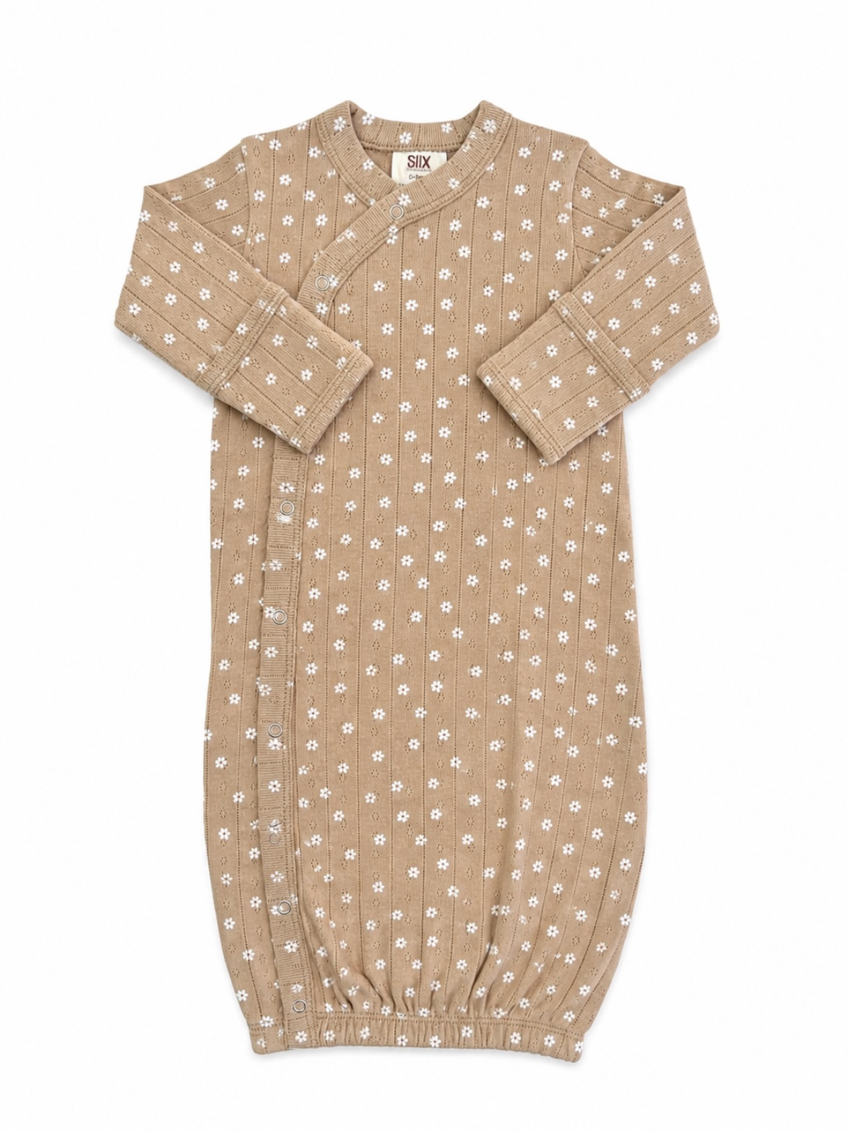 Almond Bloom Pointelle Gown | Siix Collection