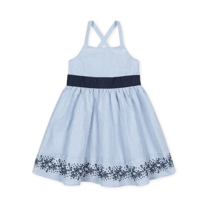 Blue Seersucker Organic Sundress | Hope and Henry