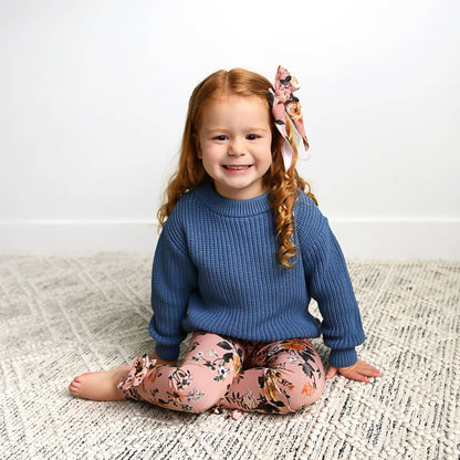Steel Blue Sweater | Gigi & Max