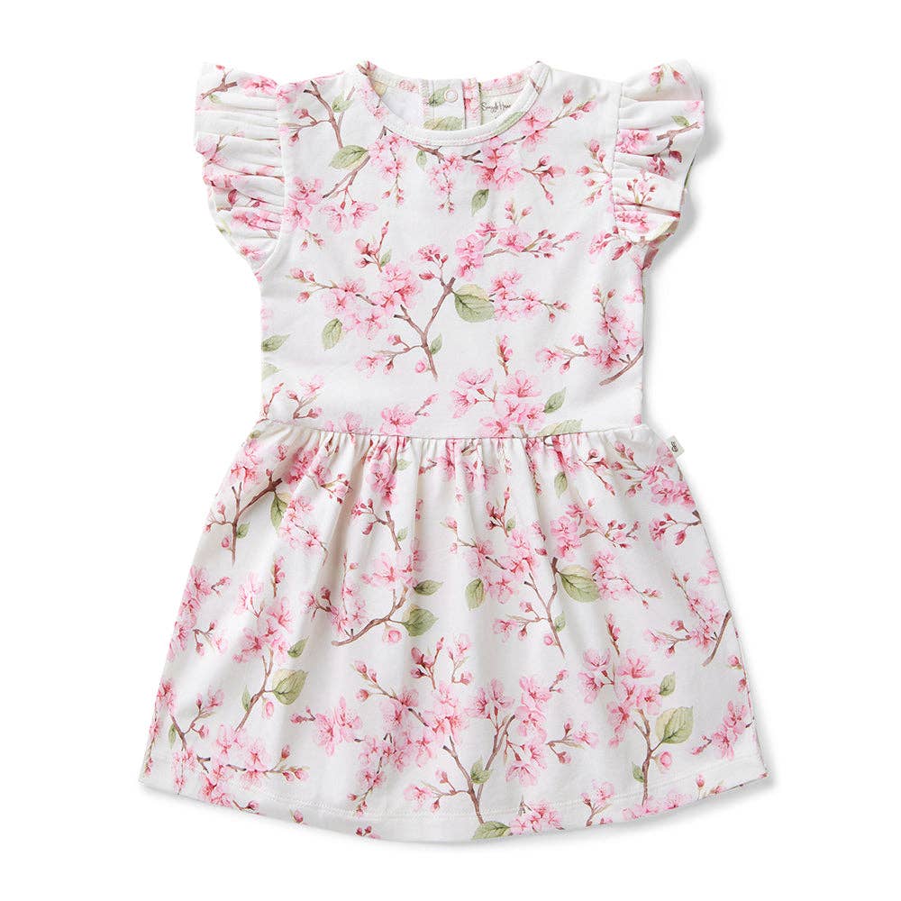 Cherry Blossom Organic Dress | Snuggle Hunny