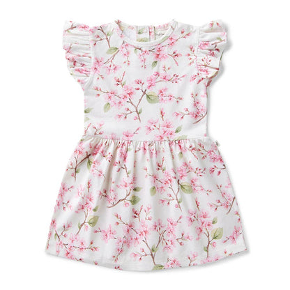 Cherry Blossom Organic Dress | Snuggle Hunny