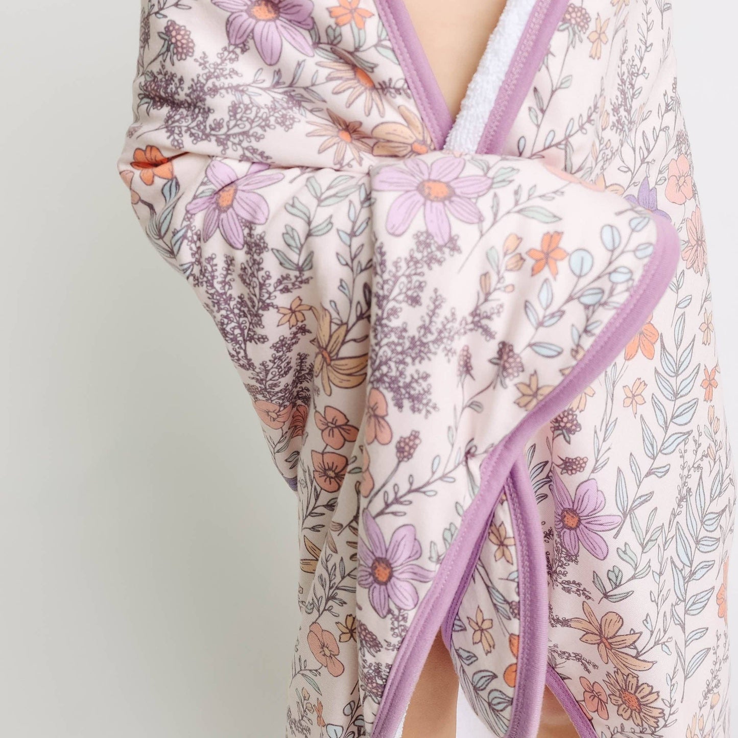 Flora Premium Baby Knit Hooded Towel | Copper Pearl