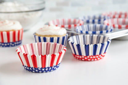 Stars & Stripes Cupcake Liners | Fox Run Brands