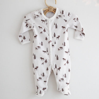 Moose Print Jumpsuit | Babymood Norway