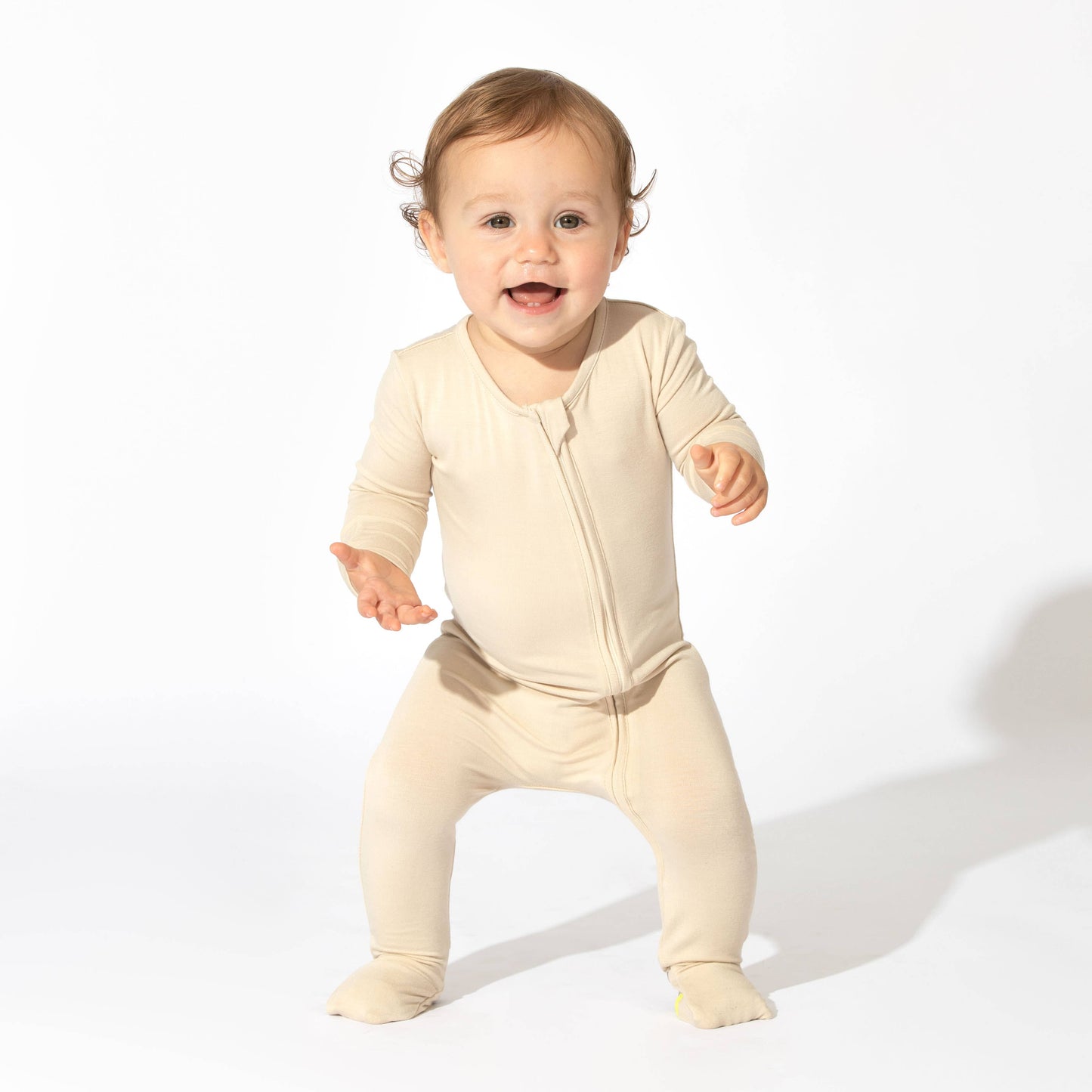 Oat Bamboo Convertible Romper | Bellabu Bear