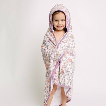 Flora Premium Baby Knit Hooded Towel | Copper Pearl