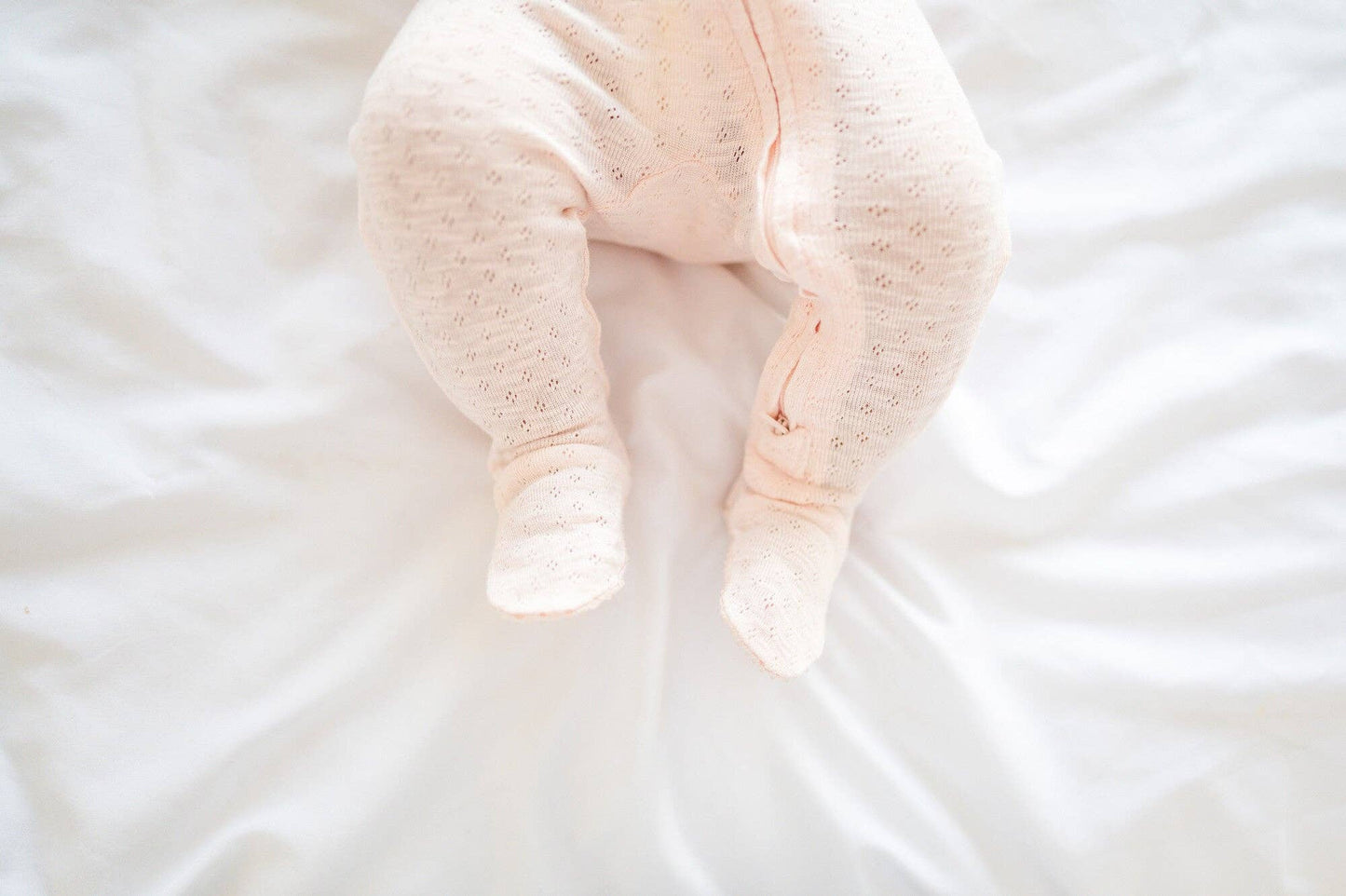 Cotton Candy Organic Pointelle Footie | L'ovedbaby