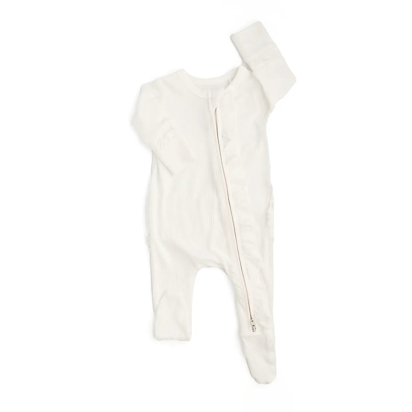 Charlie Ribbed Ruffle Romper | Gigi & Max