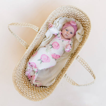 Grace Newborn Knotted Gown | Copper Pearl