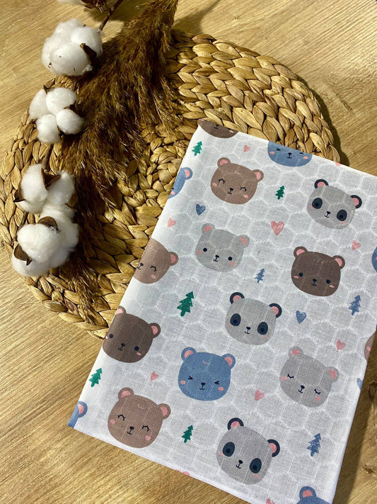 Bears Muslin Baby Blankets | Limika Textiles