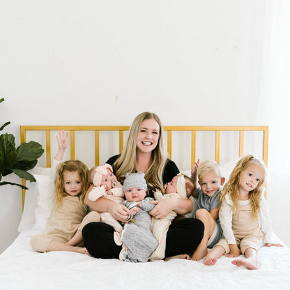 Blush Newborn Knotted Gown | Copper Pearl