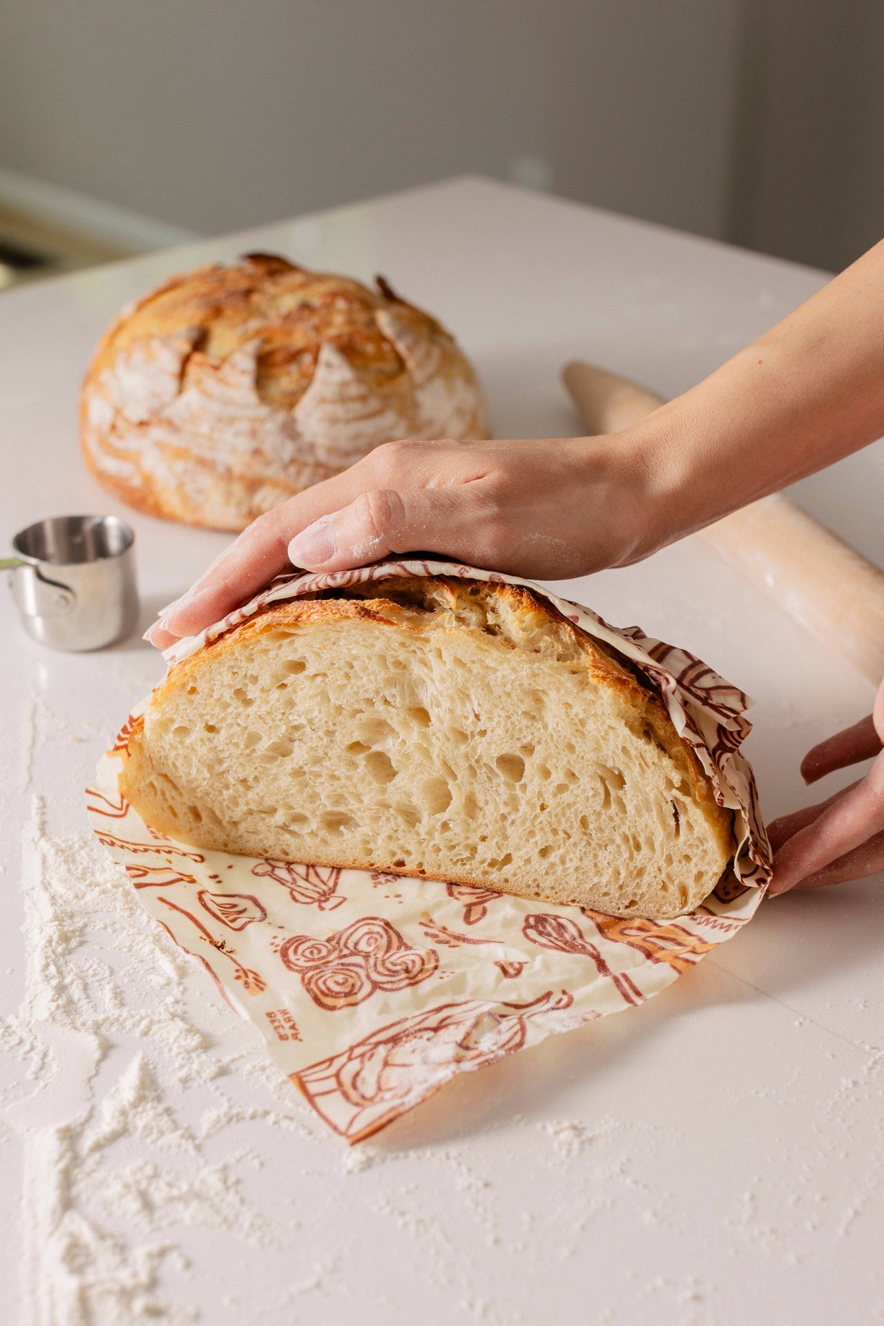 Bakery Lane Print Reusable Bread Wrap | Bee's Wrap