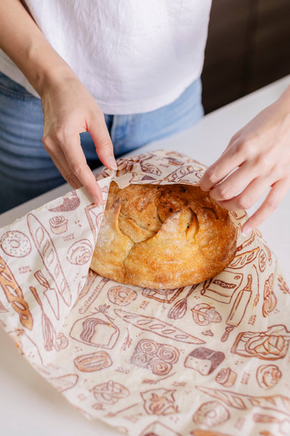 Bakery Lane Print Reusable Bread Wrap | Bee's Wrap