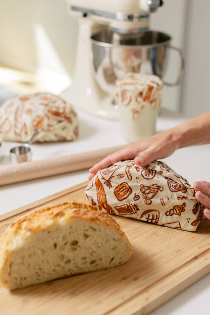 Bakery Lane Print Reusable Bread Wrap | Bee's Wrap