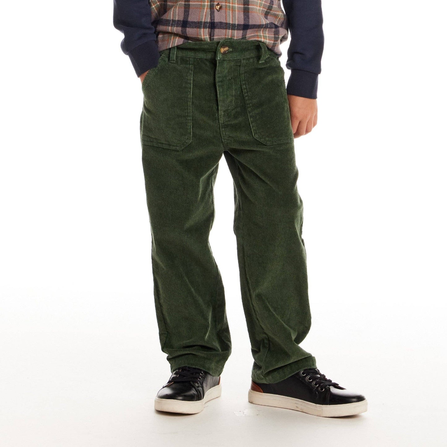 Green Wide Leg Corduroy Pants | Andy & Evan