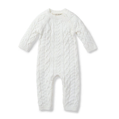 Organic Cable Knit Sweater Romper | Hope & Henry