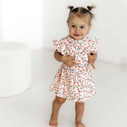 Spring Floral Organic Dress | Snuggle Hunny