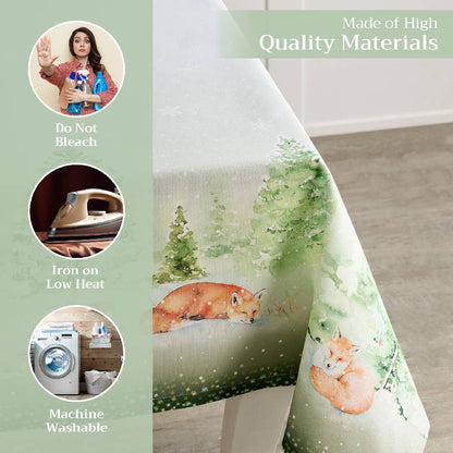 Winter Mornings Cotton Tablecloth (Various Sizes) | Maison d'Hermine