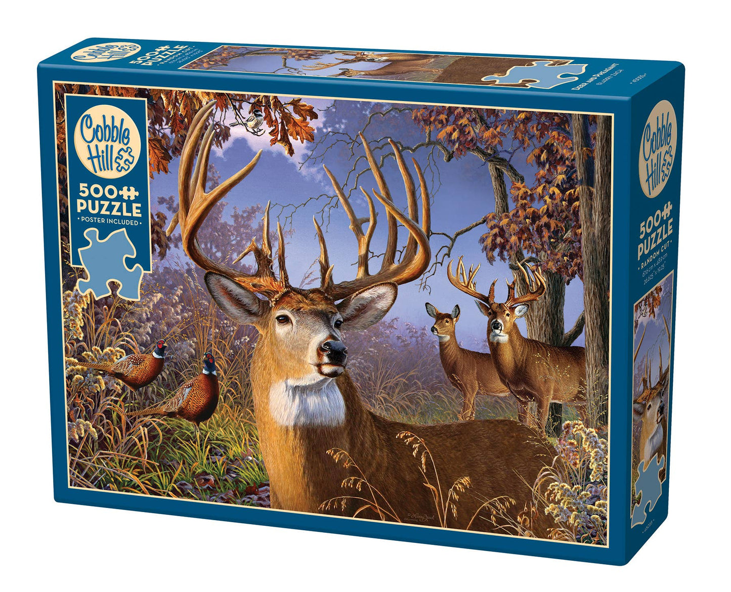 Deer and Pheasant - 500pc Puzzle | Cobble Hill Puzzles